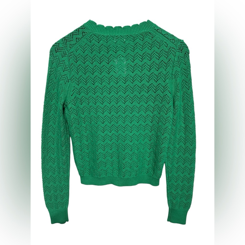 NWT J. Crew Vibrant Green Cardigan In Women's Size S - Picture 2 of 3